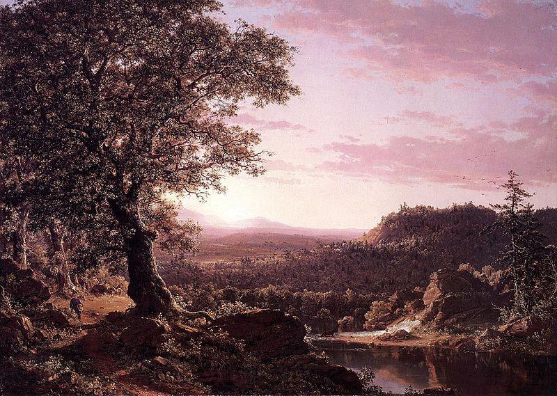 Frederic Edwin Church July Sunset, Berkshire County, Massachusetts
